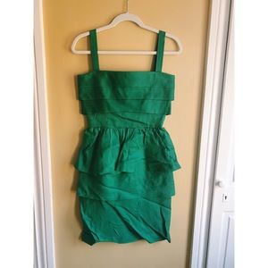 Oscar de la Renta green dress